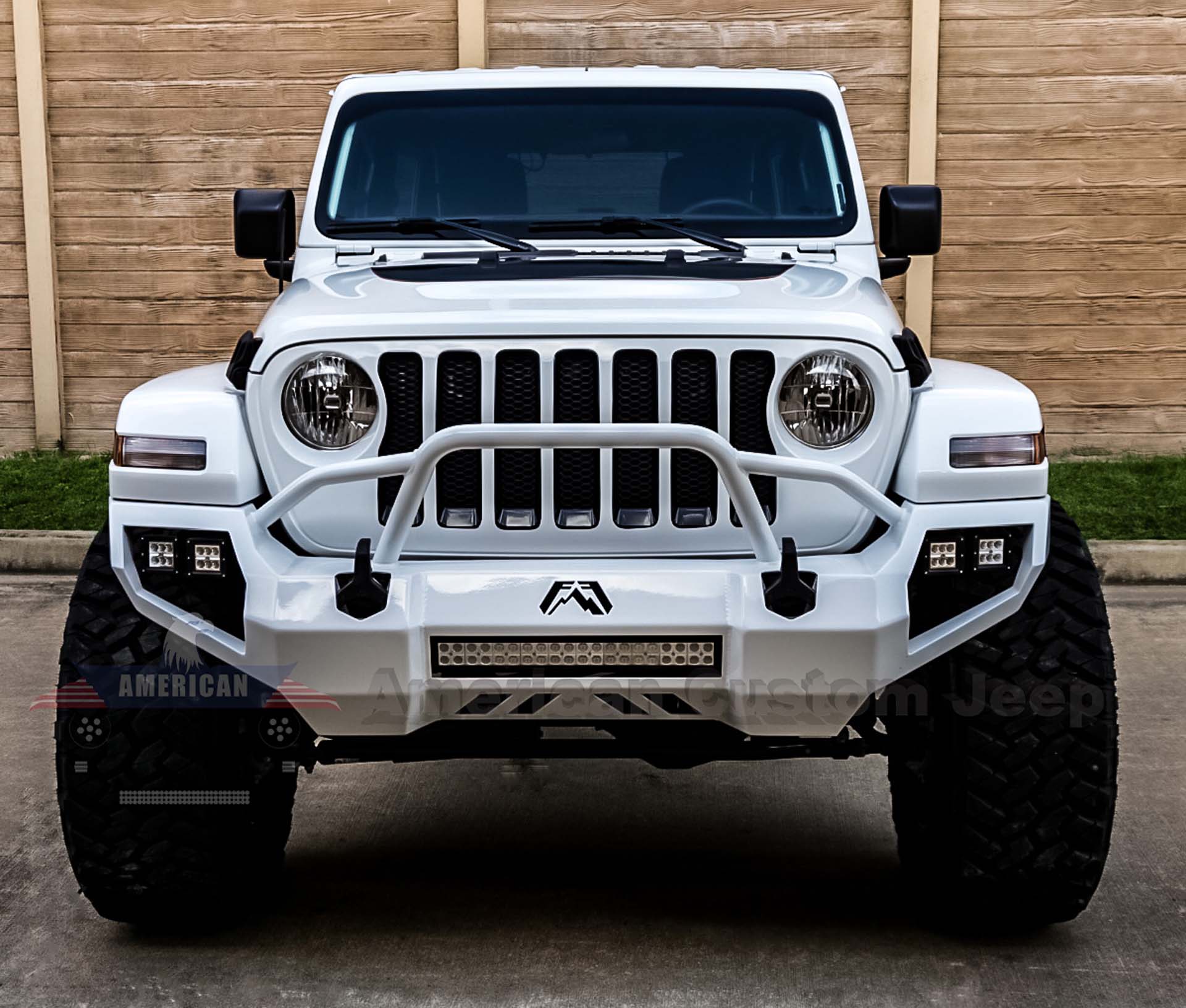 Arriba 70+ imagen white bumper for jeep wrangler